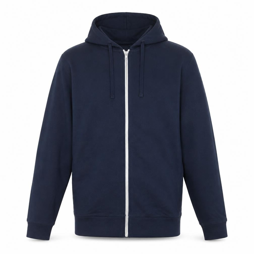 ASOS Mens Blue Cotton Full Zip Hoodie Size S