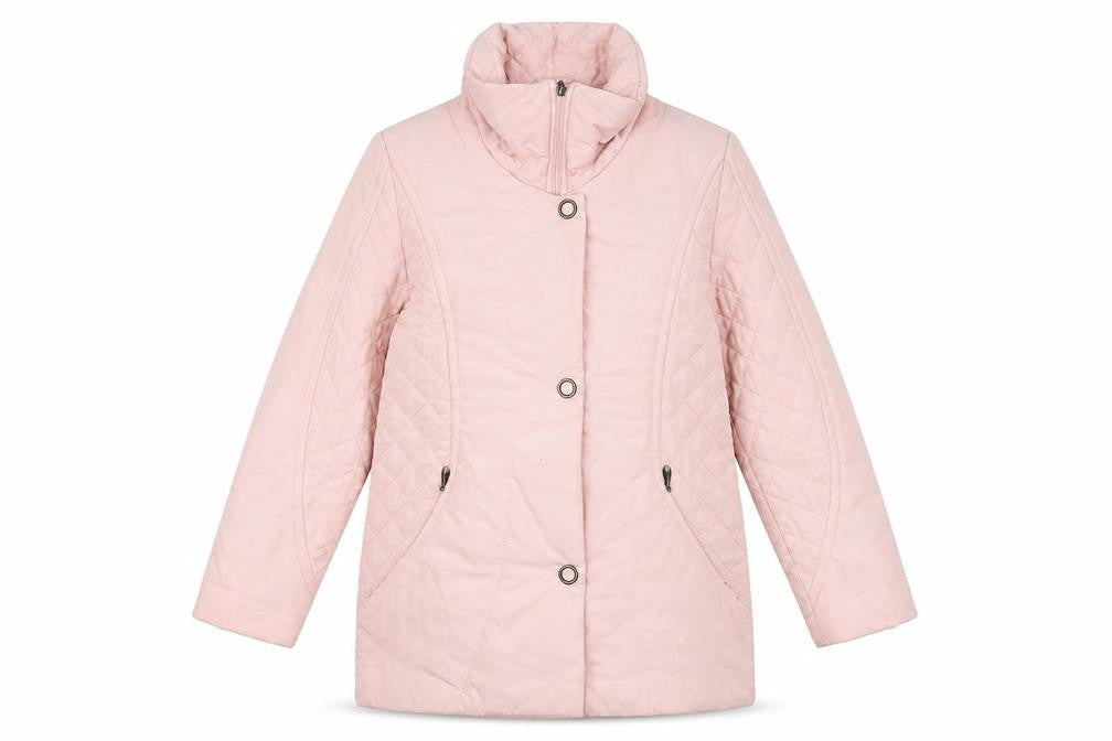 Marcona Womens Pink Puffer Jacket Coat Size 36 Zip