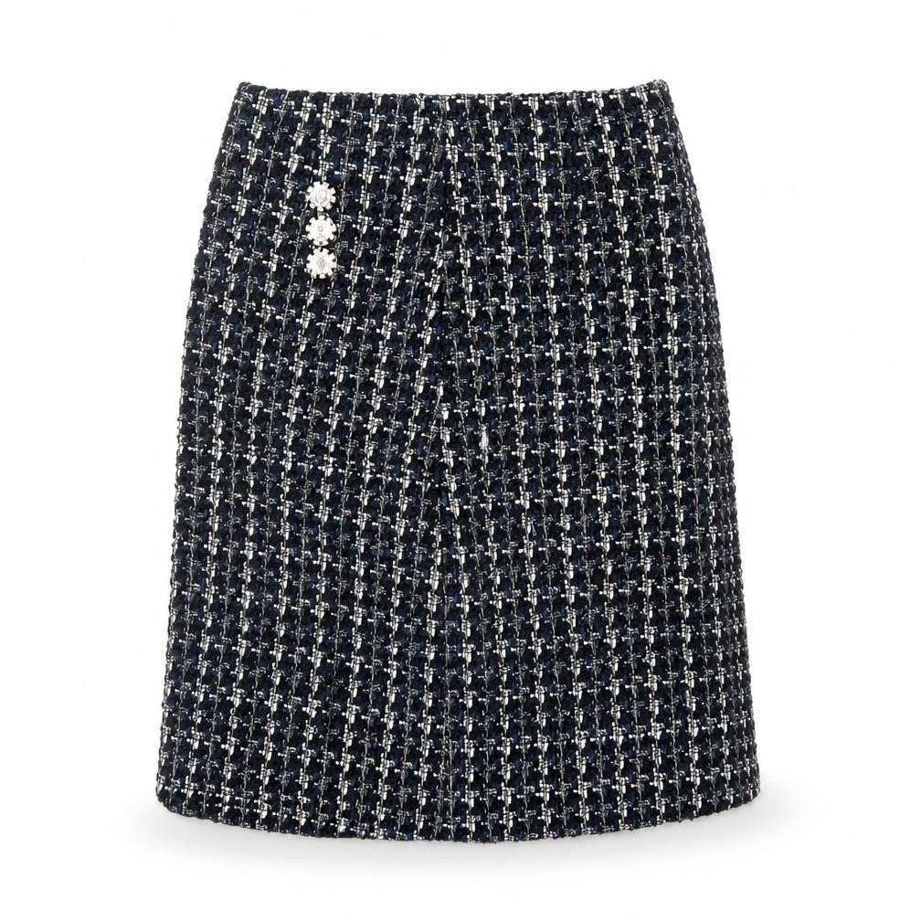 Preworn Womens Multicoloured Polyester Straight & Pencil Skirt Size M Zip