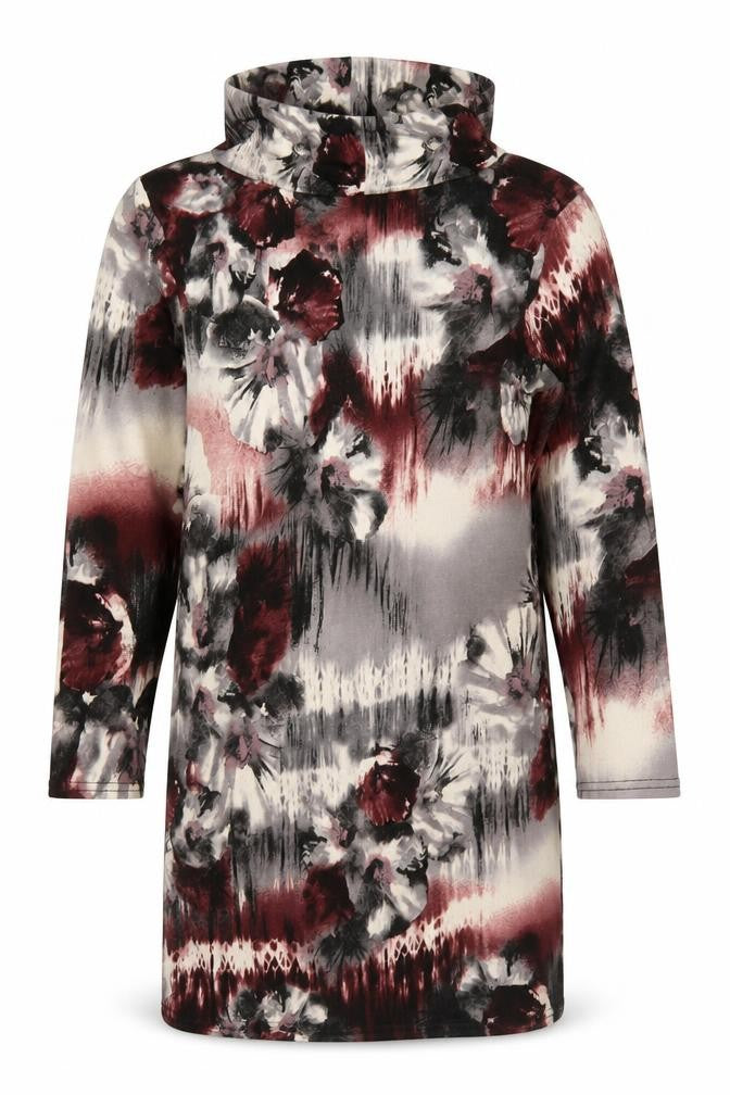 C.M.D Womens Multicoloured Geometric Polyester Pullover Sweatshirt Size 10 Pullover