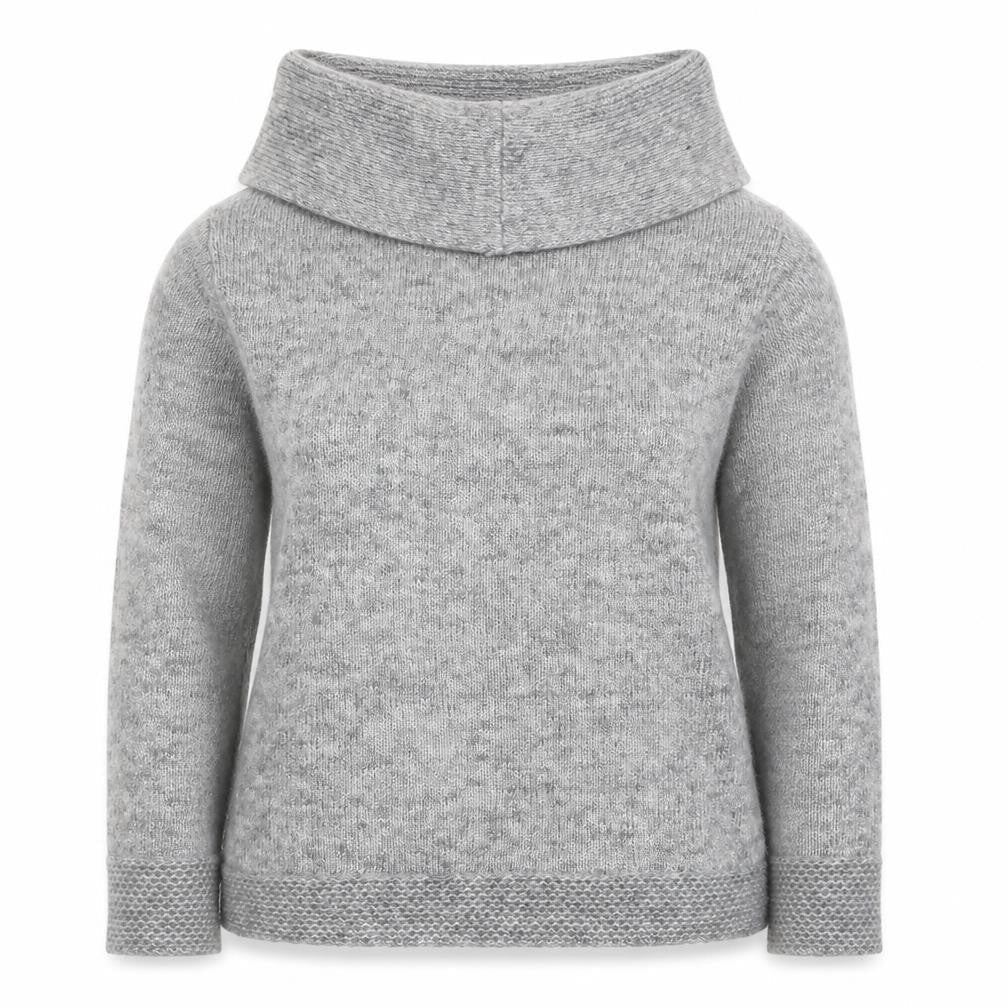 Crew Clothing Womens Grey Roll Neck Nylon Pullover Jumper Size L