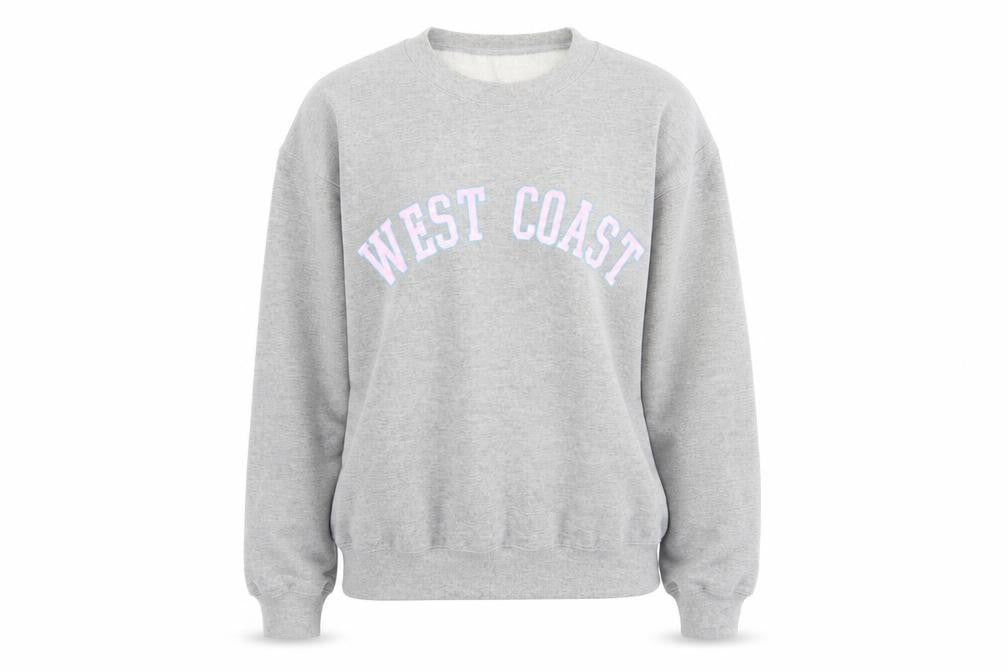 Missguided Womens Grey Round Neck Cotton Pullover Jumper Size S - West Coast