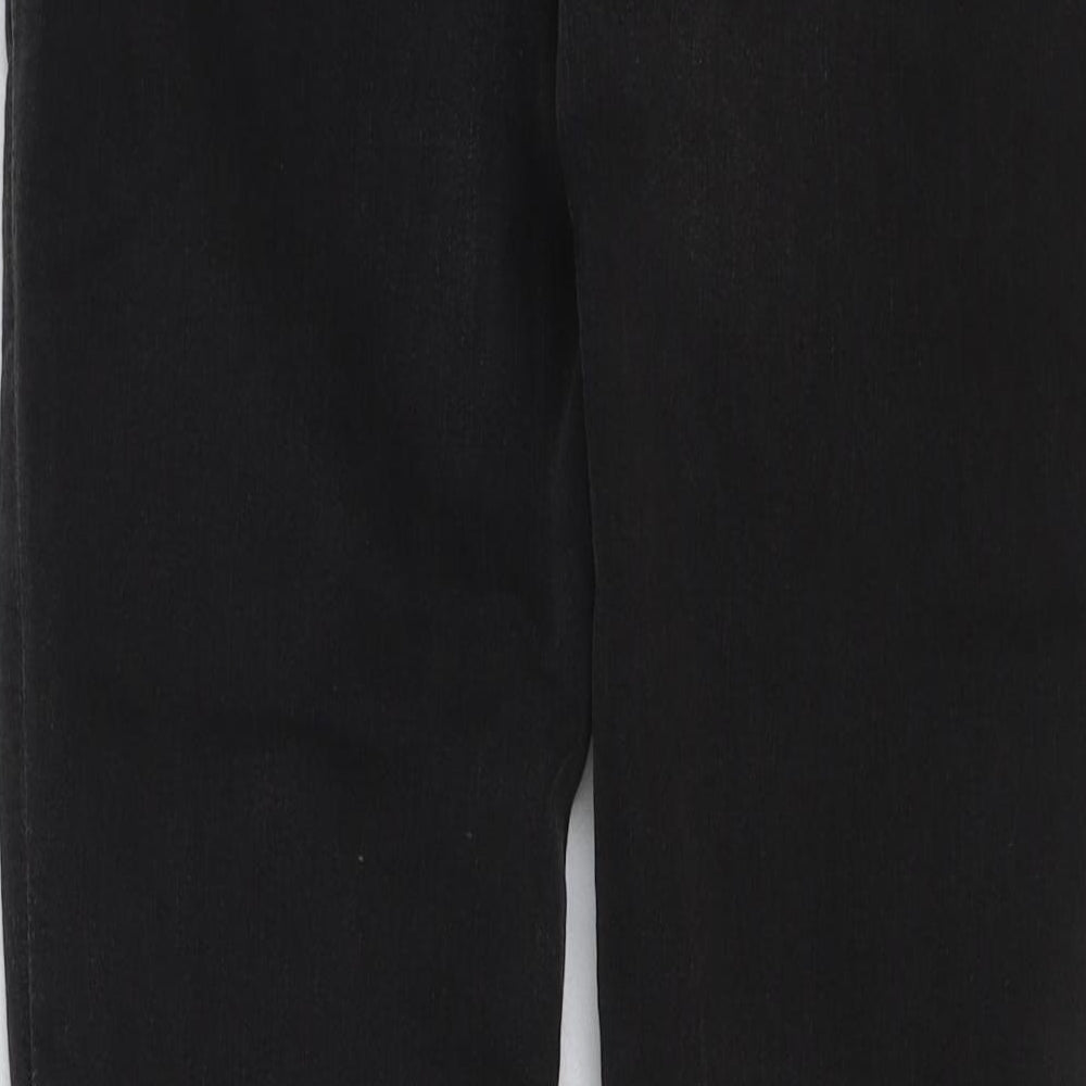 H&M Womens Black Cotton Skinny Jeans Size 10 L29 in Regular Button