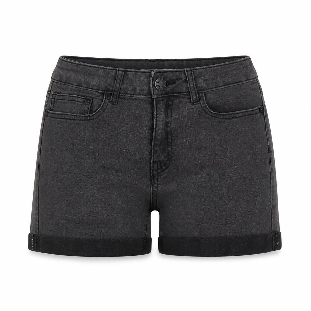 Noisy May Womens Grey Cotton Hot Pants Shorts Size S Regular Button