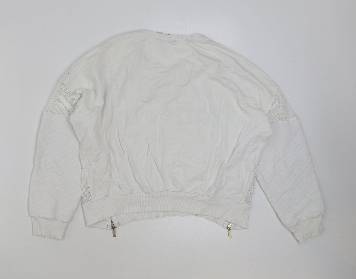 Select Womens White Polyester Pullover Sweatshirt Size 12 Pullover - CBA with you