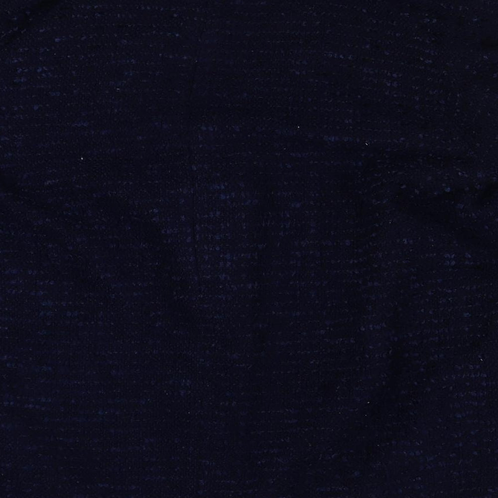 River Island Womens Blue Pea Coat Coat Size 14 Button