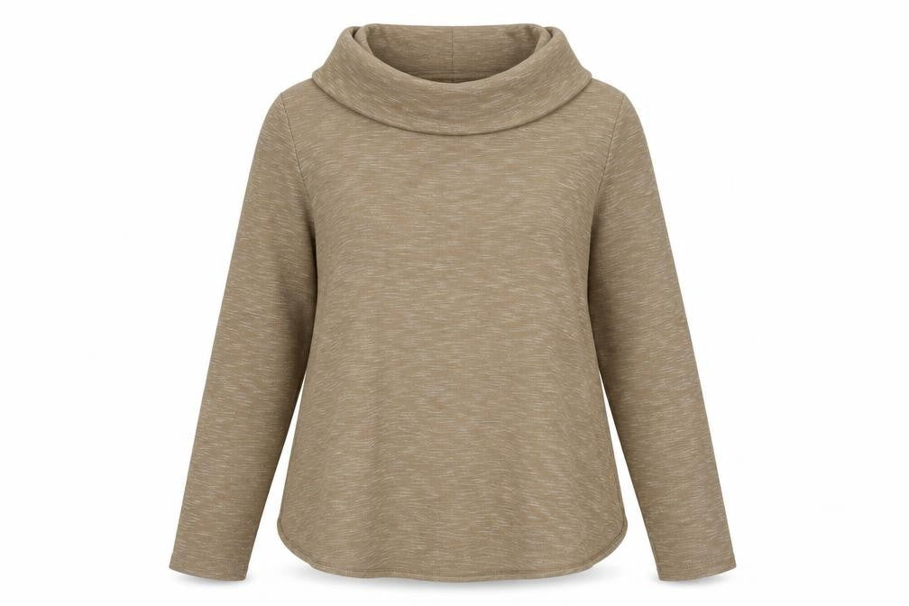 Jones New York Womens Beige Polyester Pullover Sweatshirt Size L Pullover