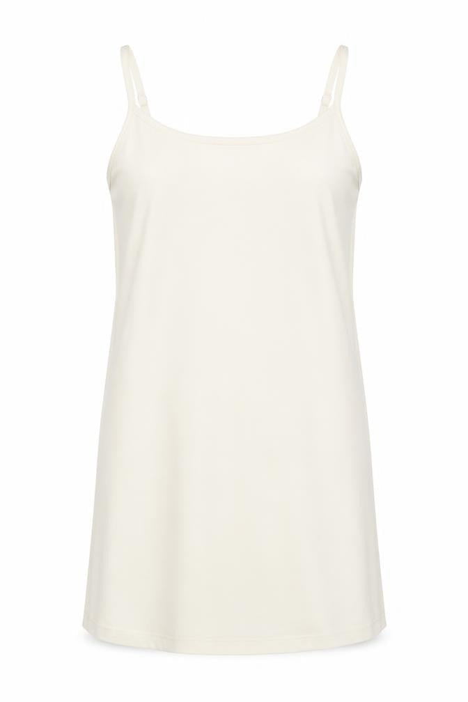 Atmosphere Womens White Polyester Basic Tank Size 6 Off the Shoulder