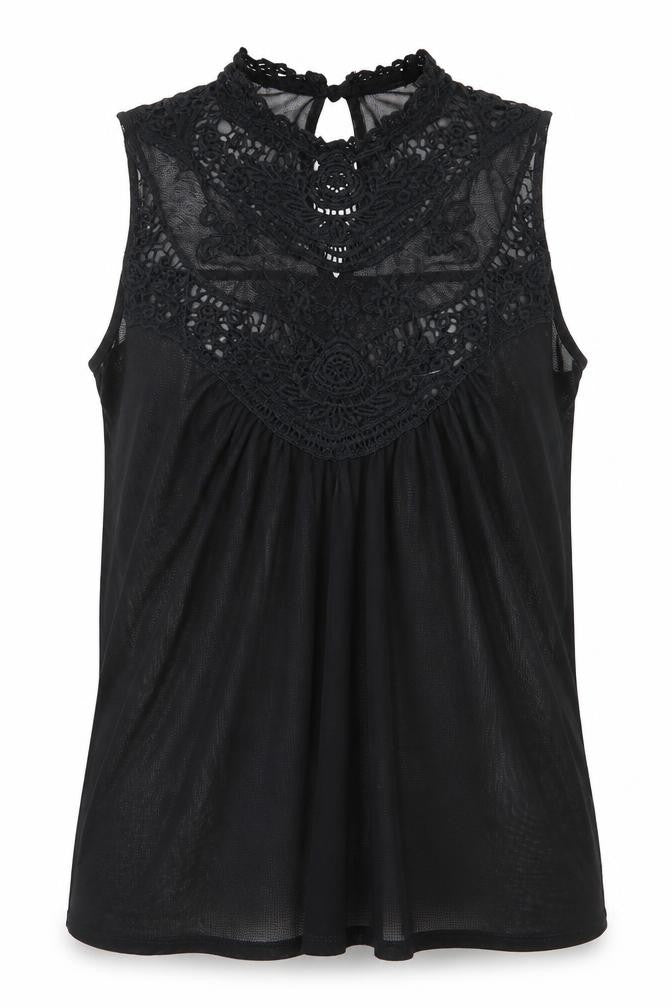 Atmosphere Womens Black Polyester Basic Blouse Size 10 Round Neck