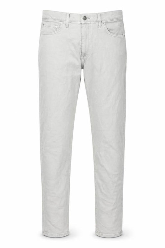Marks & Spencer Mens Grey Cotton Straight Jeans Size 40 in L33 in Slim Button - Long Leg