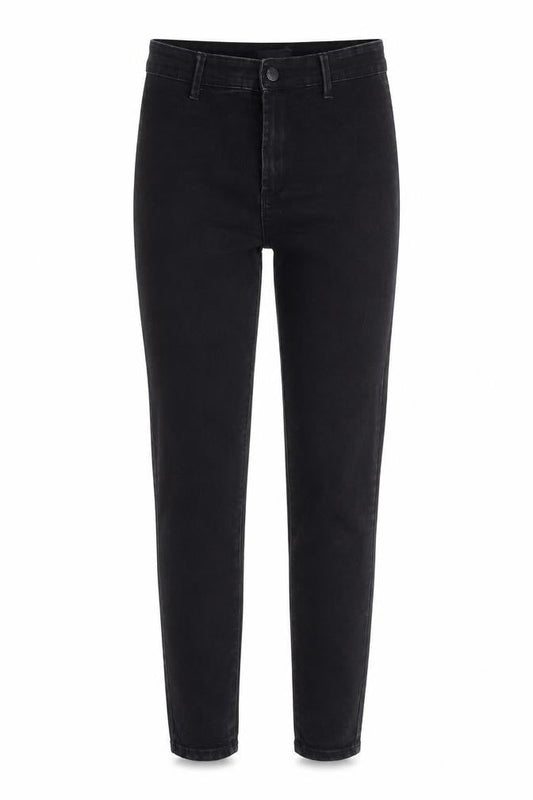 Denim & Co. Womens Black Cotton Skinny Jeans Size 8 L24 in Regular Button
