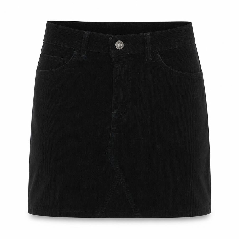 Noisy may Womens Black Cotton Mini Skirt Size S Button