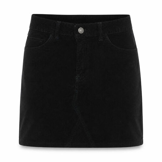Noisy May Womens Black Cotton Mini Skirt Size S Button