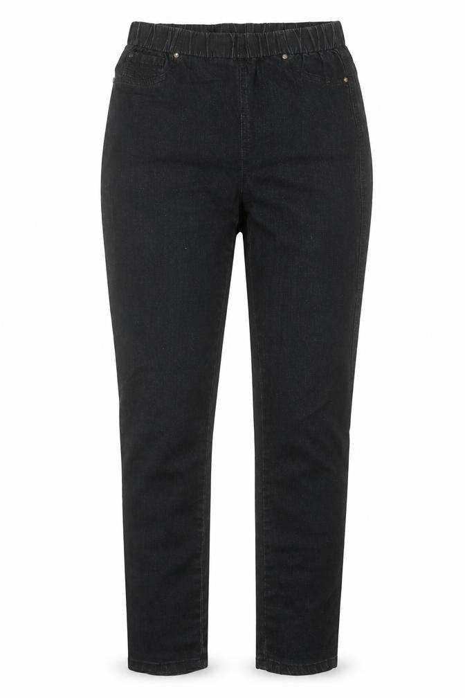 Preworn Womens Black Cotton Jegging Trousers Size 30 in L30 in Regular