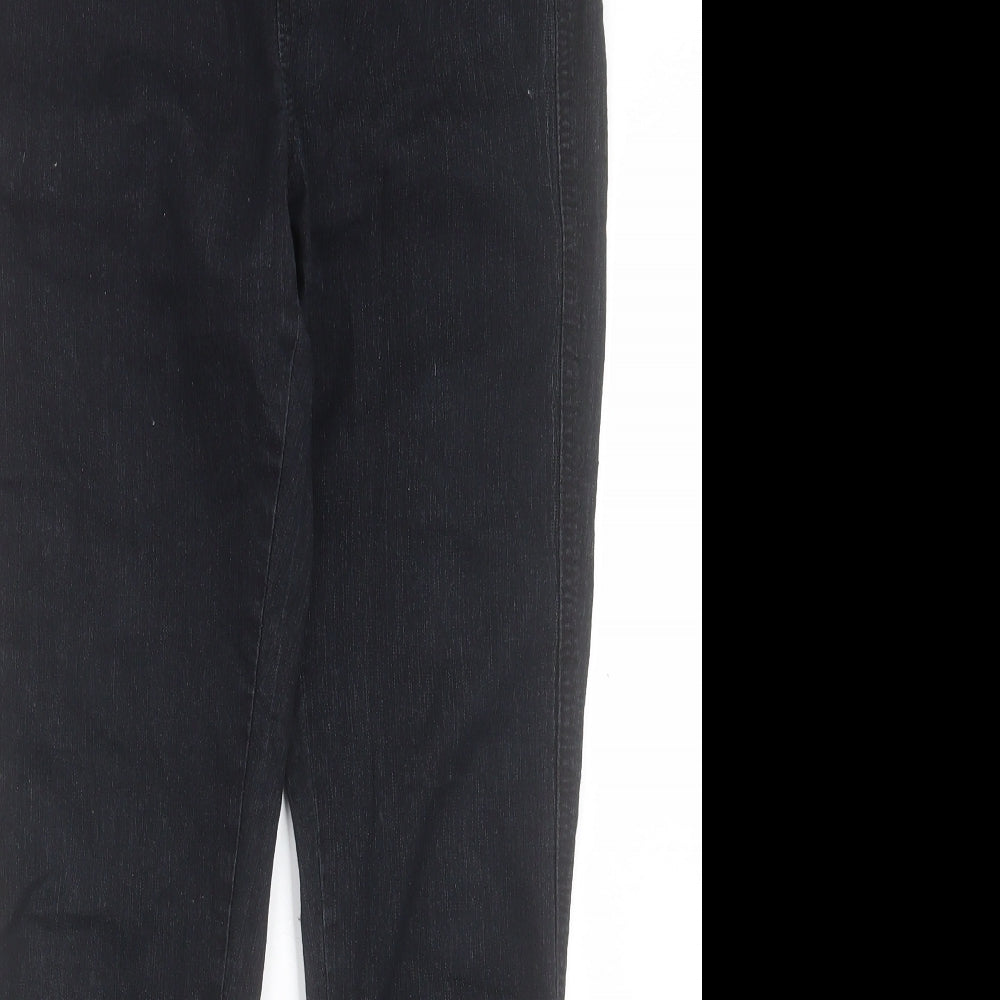 Preworn Womens Black Cotton Jegging Trousers Size 30 in L30 in Regular