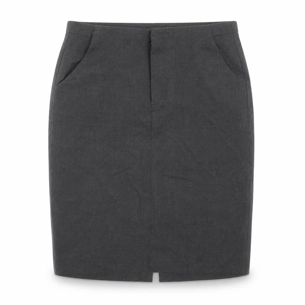 Gap Womens Grey Polyester Straight & Pencil Skirt Size 12 Hook & Eye