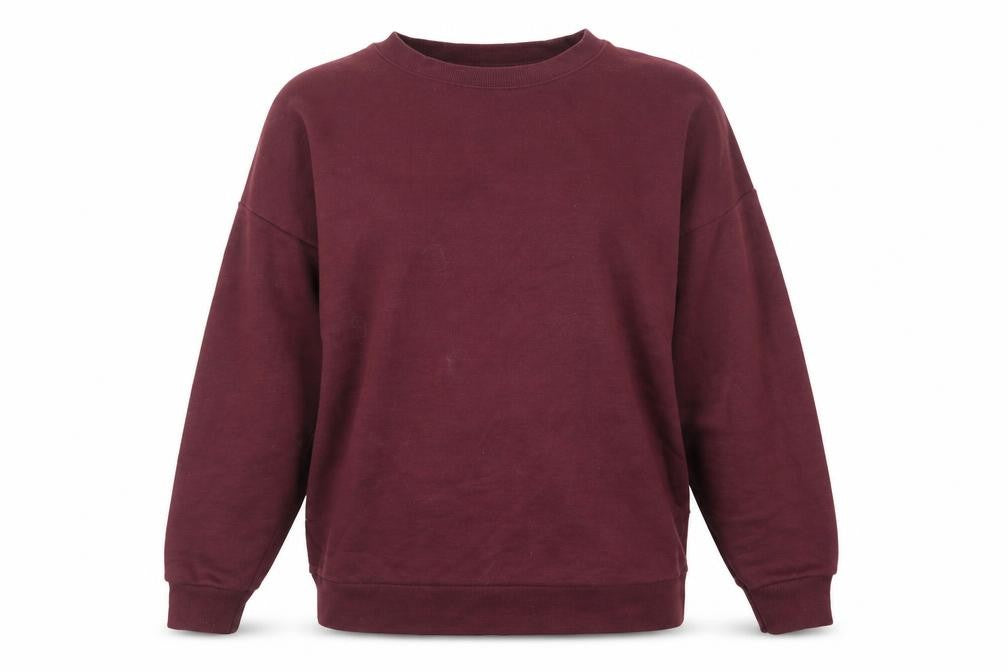 New Look Womens Red Cotton Pullover Sweatshirt Size 6