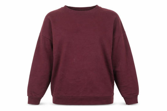 New Look Womens Red Cotton Pullover Sweatshirt Size 6