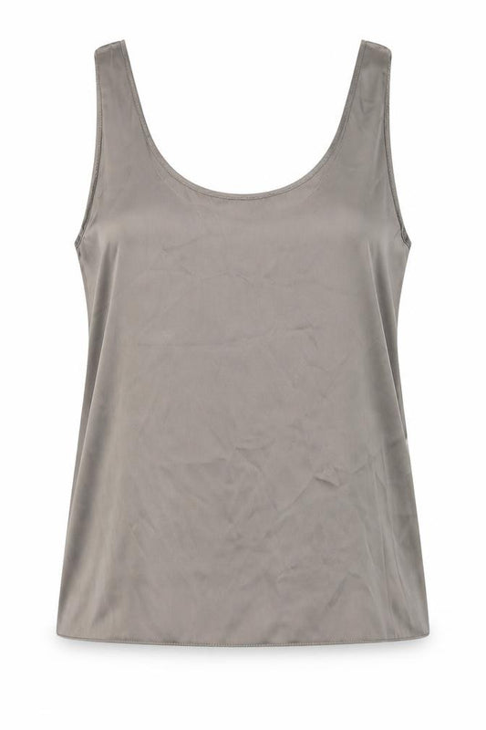 Zara Womens Brown Polyester Camisole Tank Size L Scoop Neck