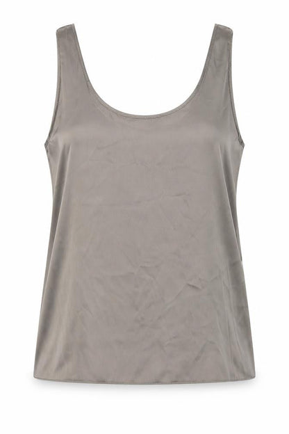 Zara Womens Brown Polyester Camisole Tank Size L Scoop Neck
