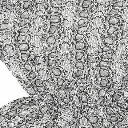 Peacocks Womens Multicoloured Geometric Viscose Basic Blouse Size 12 V-Neck - Snake Print