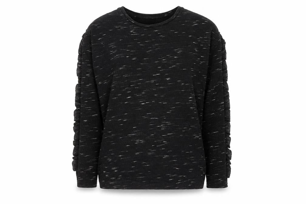 Papaya Womens Black Round Neck Viscose Pullover Jumper Size S
