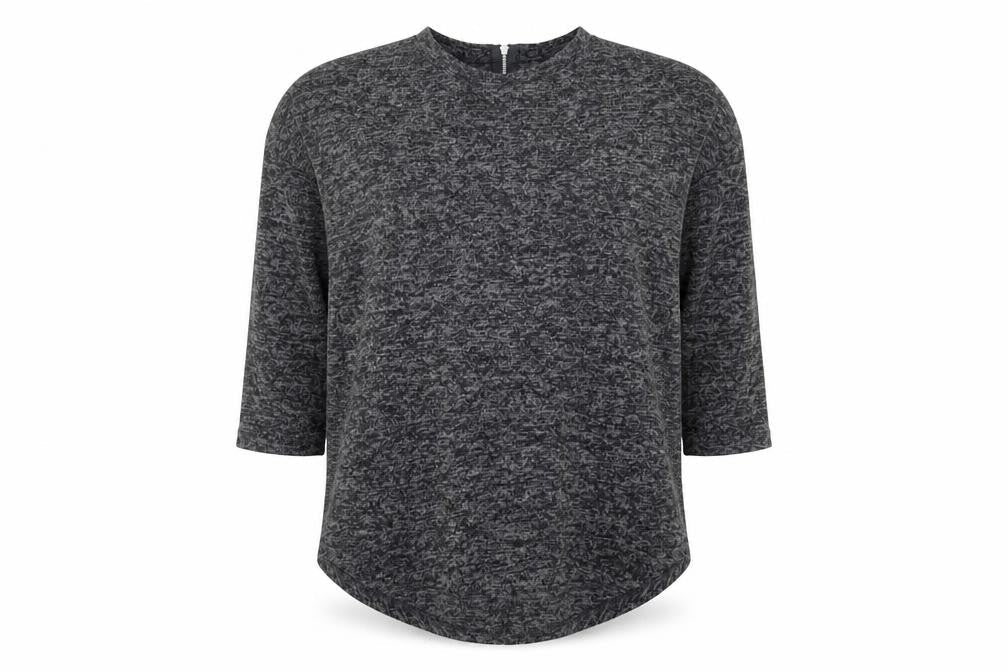 Primark Womens Grey Round Neck Polyester Pullover Jumper Size XS - UK Size 6-8