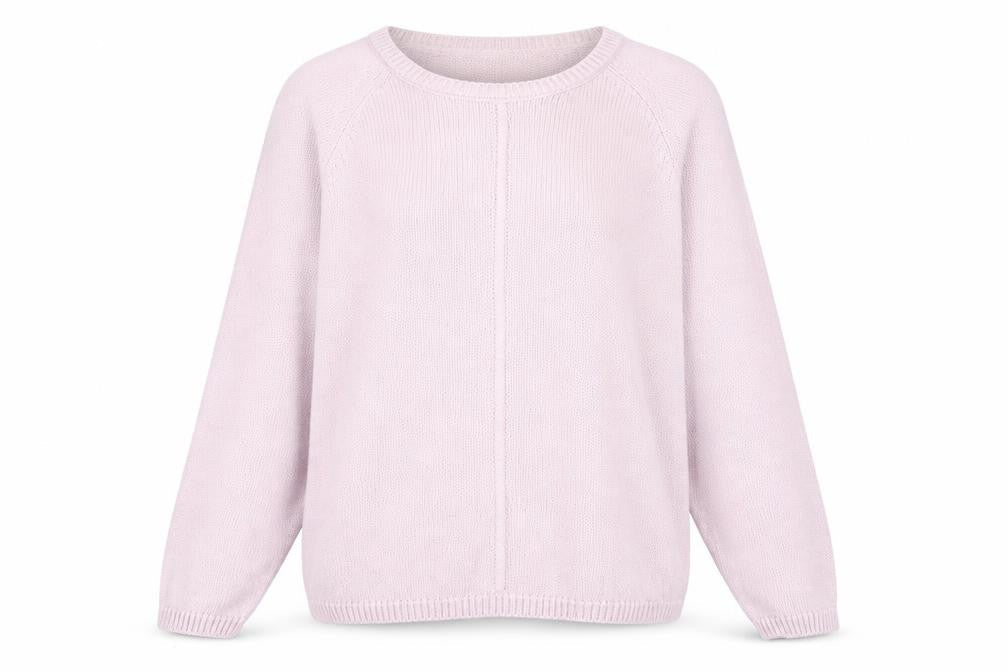 Marks & Spencer Womens Purple Round Neck Cotton Pullover Jumper Size 12