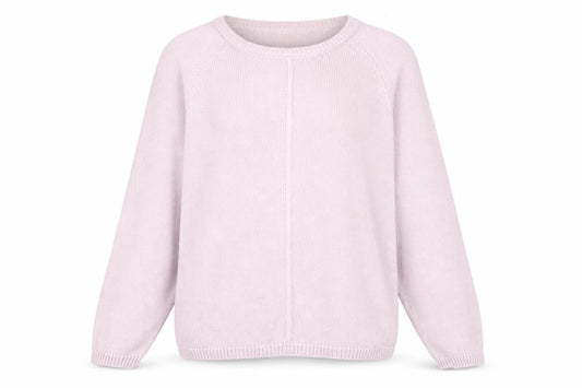 Marks & Spencer Womens Purple Round Neck Cotton Pullover Jumper Size 12