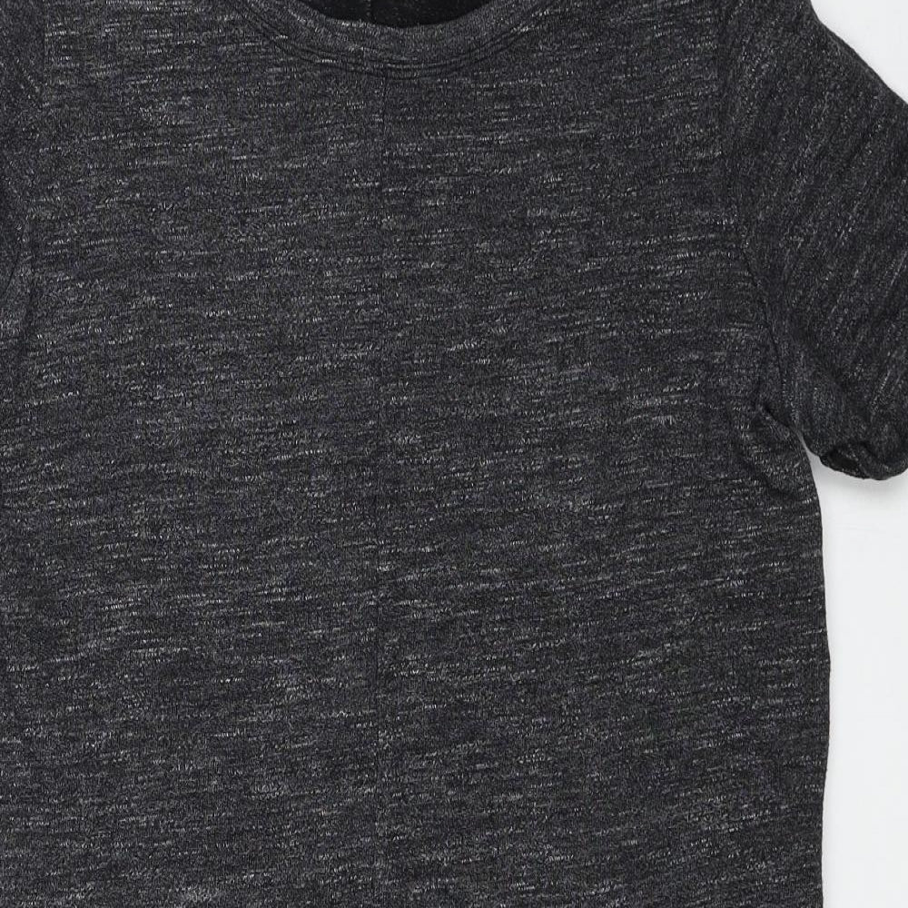 Gap Womens Grey Cotton Jumper Dress Size M Round Neck Pullover