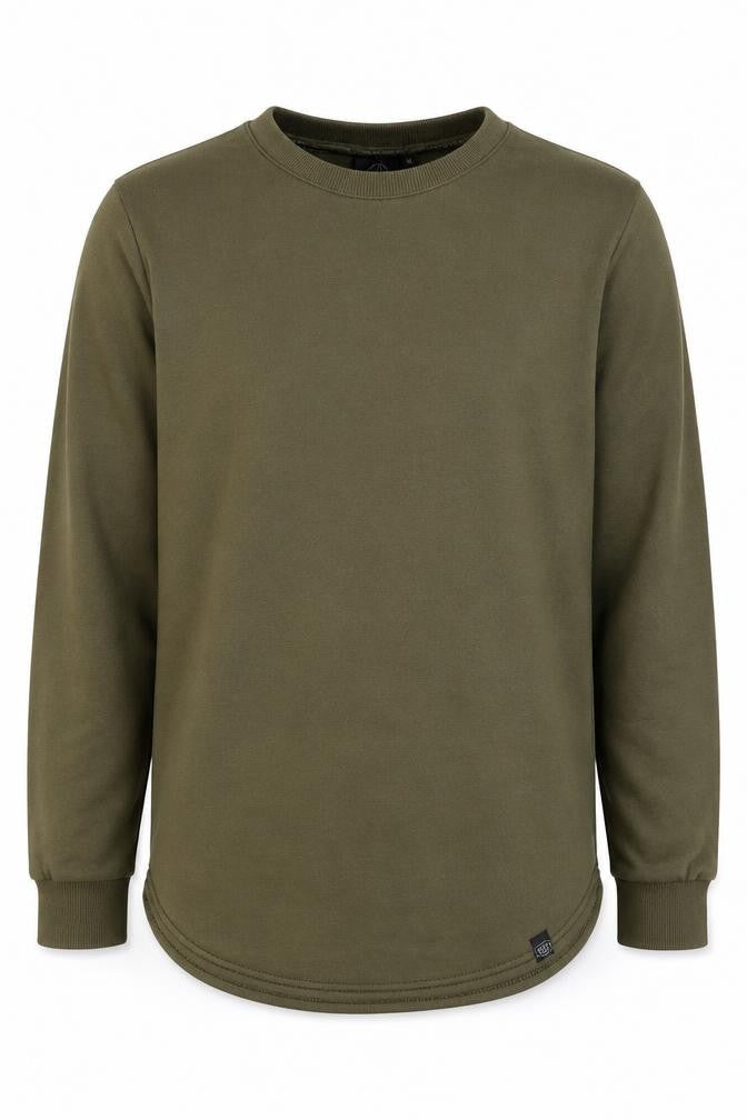 Laking Clothing Mens Green Polyester Pullover Sweatshirt Size M