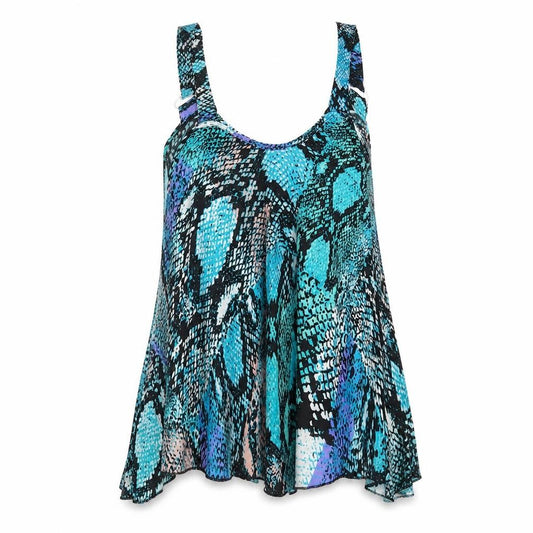 Boohoo Womens Multicoloured Animal Print Polyester Camisole Tank Size 6 Scoop Neck - Snake Print
