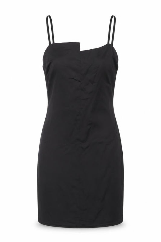 Missguided Womens Black Polyester Bodycon Size 8 Square Neck Zip