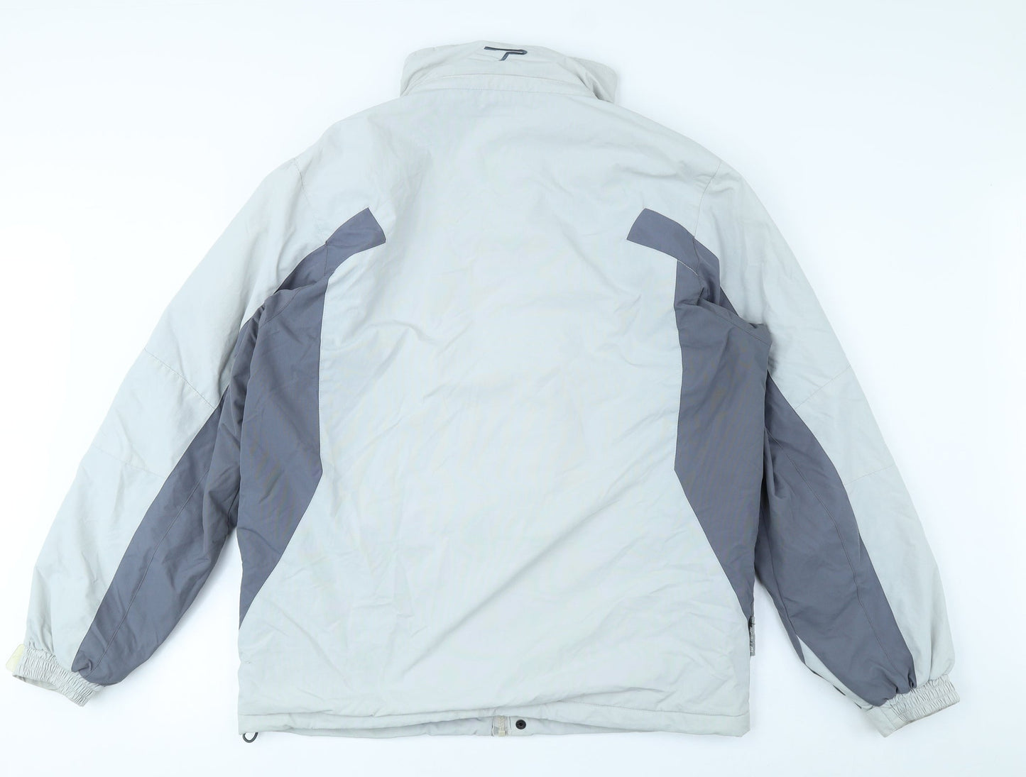 Parallel Mens Grey Rain Coat Coat Size S Zip