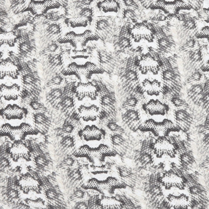 H&M Womens Grey Animal Print Viscose Basic Button-Up Size S Collared - Snake Pattern