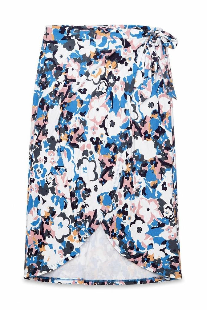 Rachel Zoe Womens Multicoloured Floral Viscose Wrap Skirt Size S