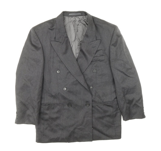 Burton Mens Grey Wool Jacket Suit Jacket Size 38