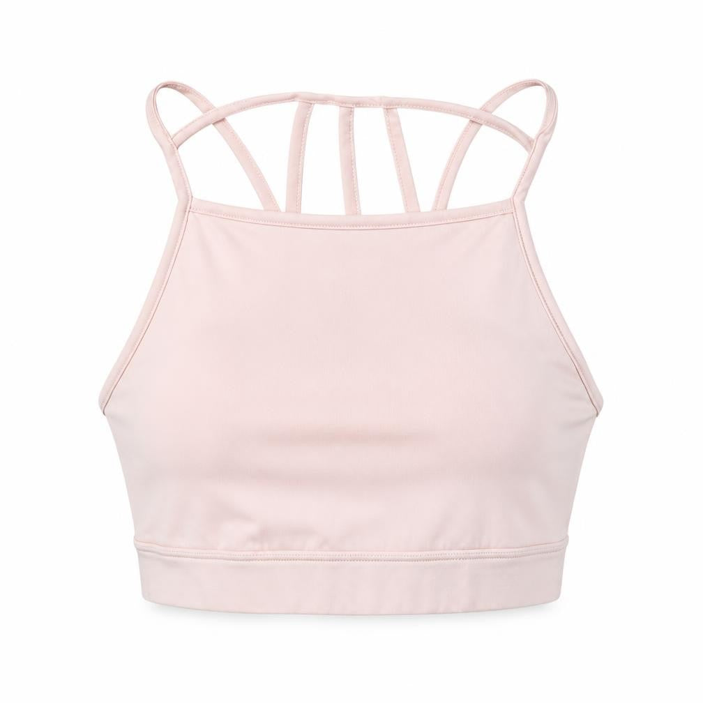 South Beach Womens Pink Polyester Cropped Tank Size 8 Square Neck Pullover
