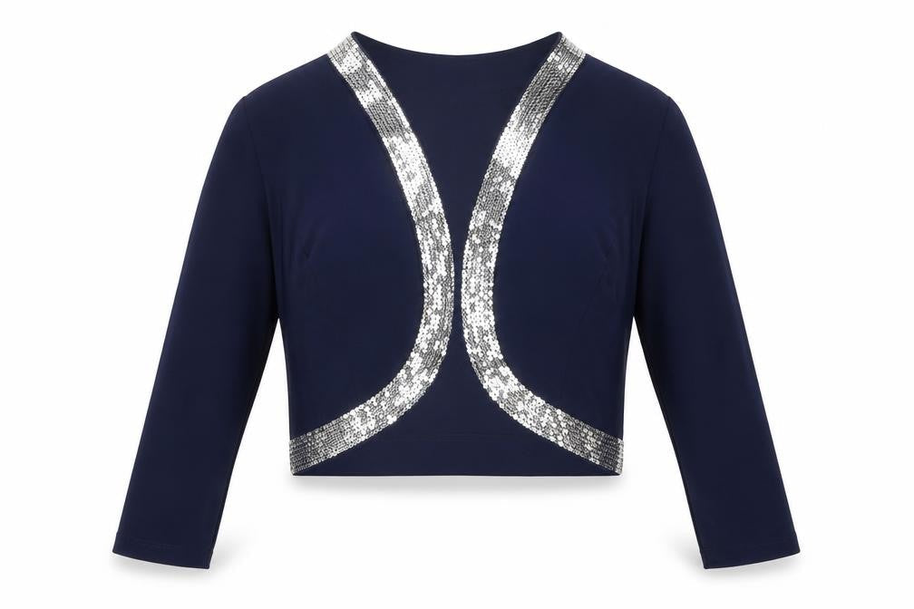 Nina Leonard Womens Blue Round Neck Polyester Cardigan Jumper Size L