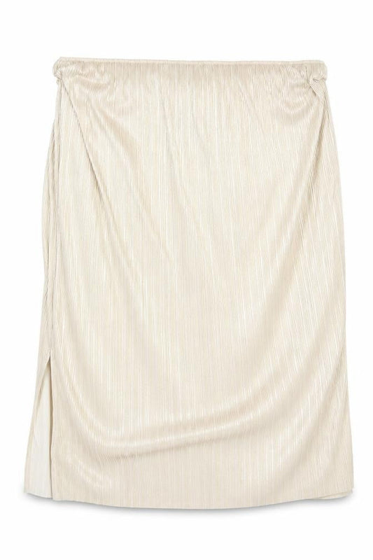 Preworn Womens Gold Polyester A-Line Skirt Size 6