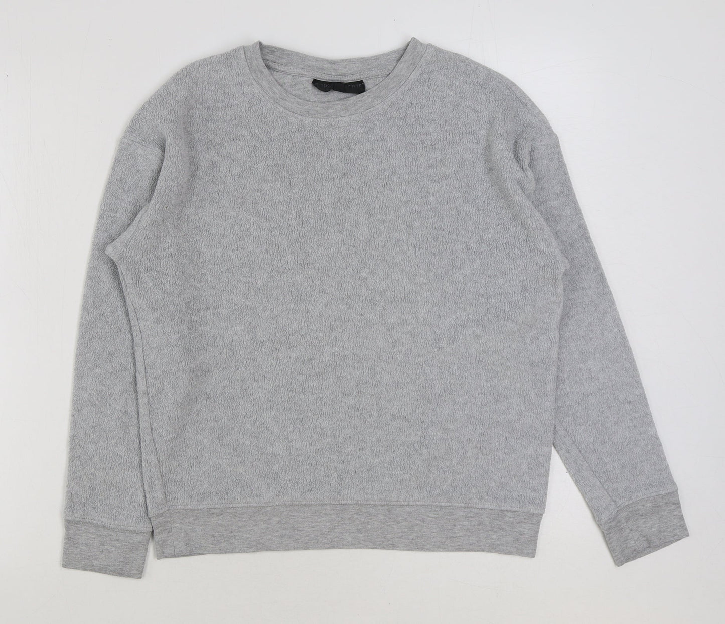 Topshop Womens Grey Polyester Pullover Sweatshirt Size 6 Pullover