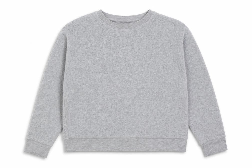 Topshop Womens Grey Polyester Pullover Sweatshirt Size 6 Pullover