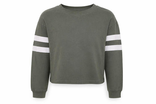 H&M Girls Green Cotton Pullover Sweatshirt Size 11-12 Years Pullover
