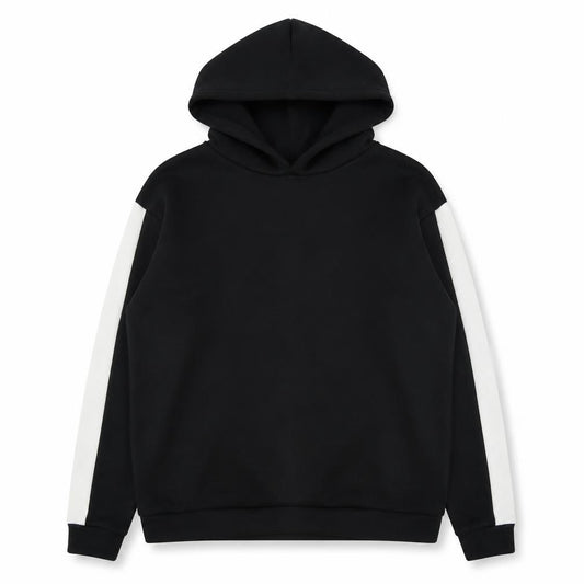 Boohoo Womens Black Polyester Pullover Hoodie Size 8 Pullover