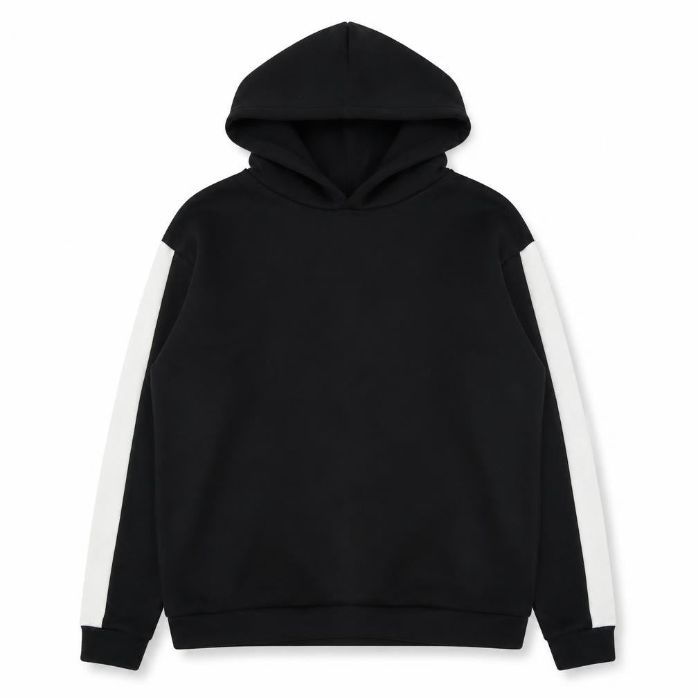 Boohoo Womens Black Polyester Pullover Hoodie Size 8 Pullover