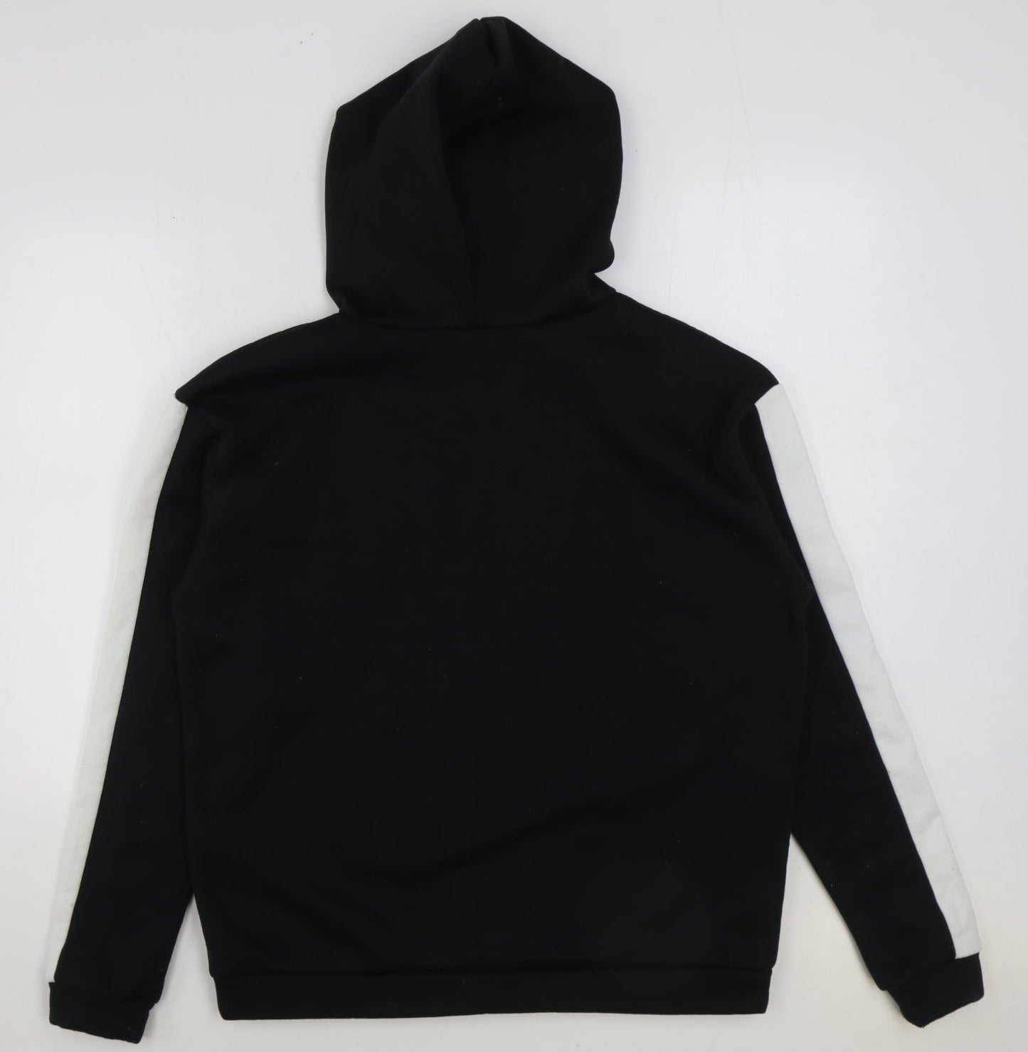 Boohoo Womens Black Polyester Pullover Hoodie Size 8 Pullover