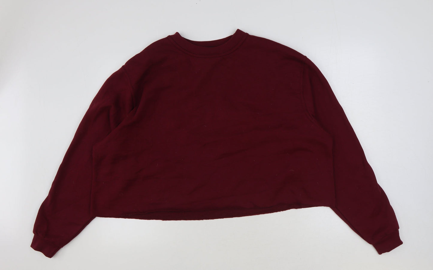 prettylitt Womens Red Cotton Pullover Sweatshirt Size XL Pullover
