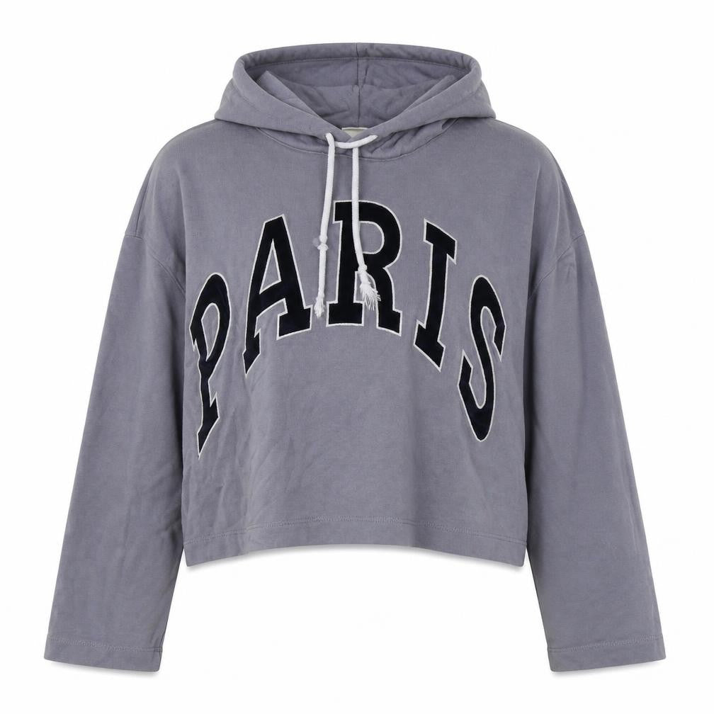 H&M Womens Grey Cotton Pullover Hoodie Size M Pullover - Paris