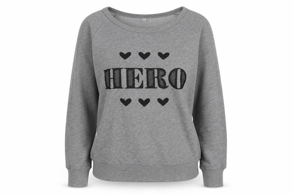 Mantis Womens Grey Cotton Pullover Sweatshirt Size M Pullover - Hero