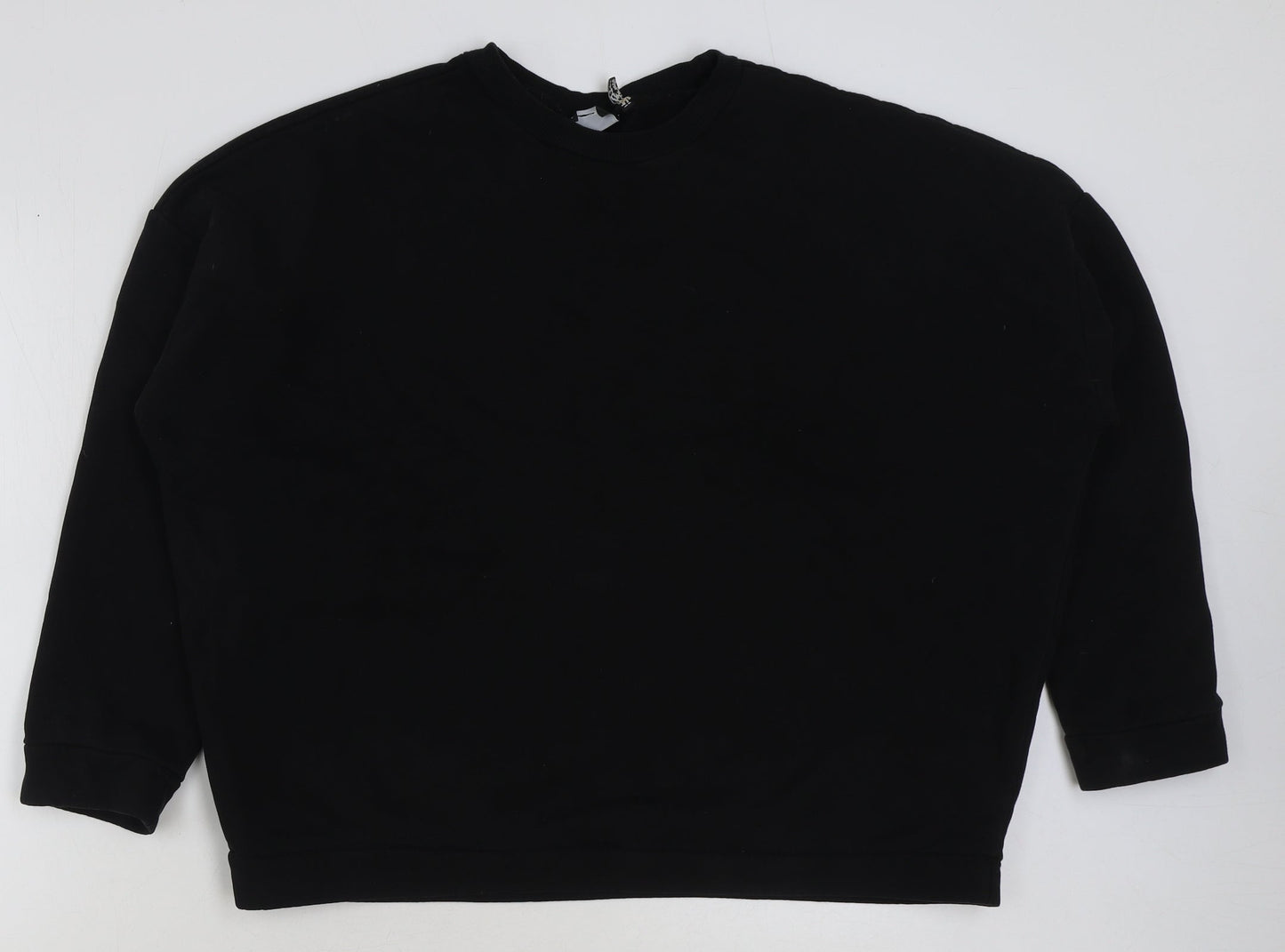 ASOS Womens Black Polyester Pullover Sweatshirt Size 12 Pullover